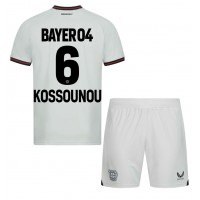 Camiseta Bayer Leverkusen Odilon Kossounou #6 Segunda Equipación Replica 2023-24 para niños mangas cortas (+ Pantalones cortos)